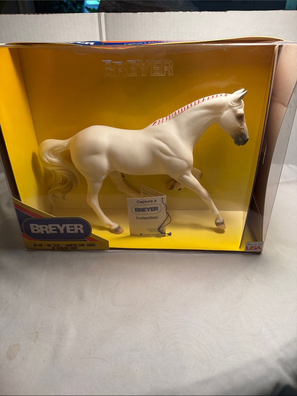 NIB Breyer #495 Gem Twist Horse Figurine with Red-Maned Accent in original box